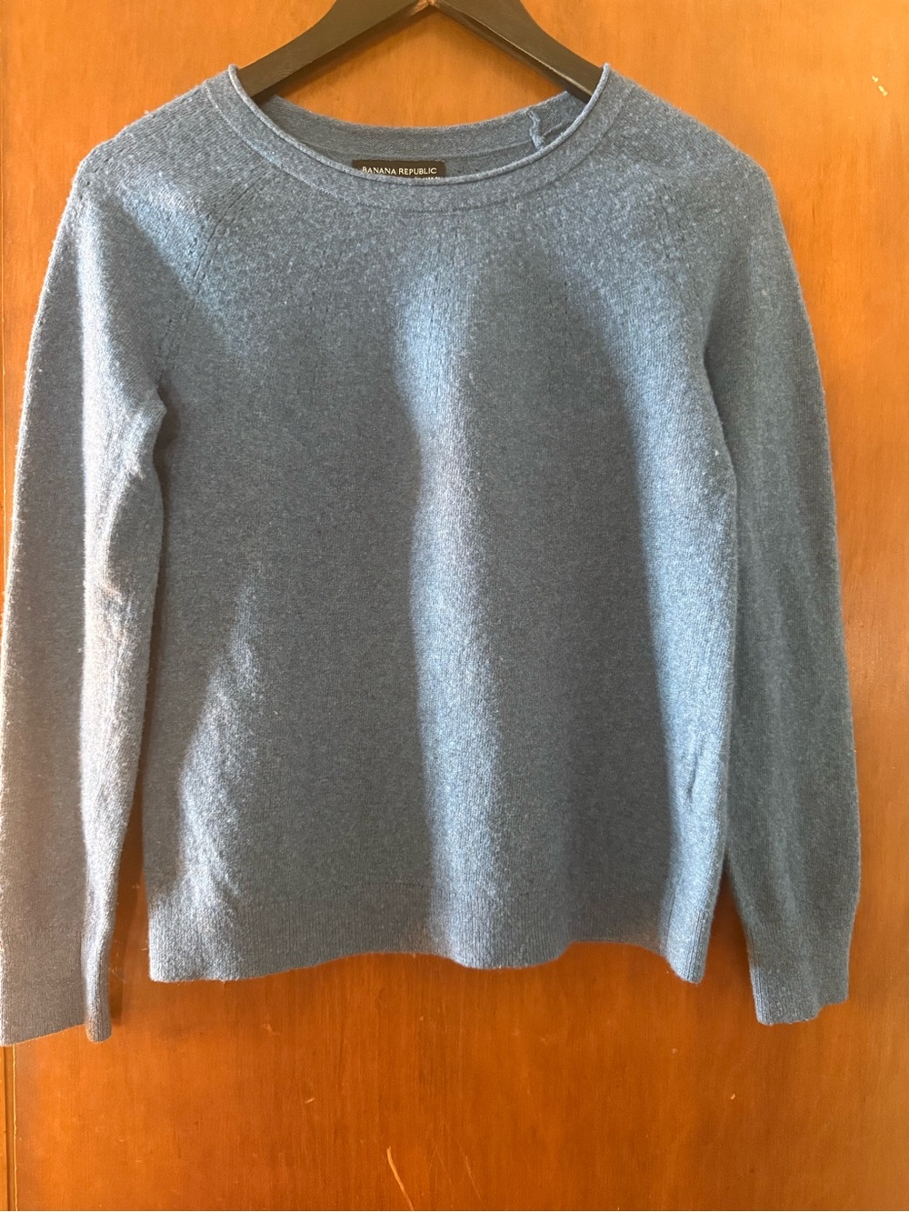 Banana Republic Heathered Blue Crewneck Sweater